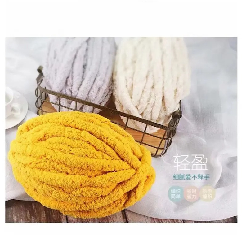Benang Rajut Tebal Beludru DIY - Woven Scarf Blanket ulasan dan harga