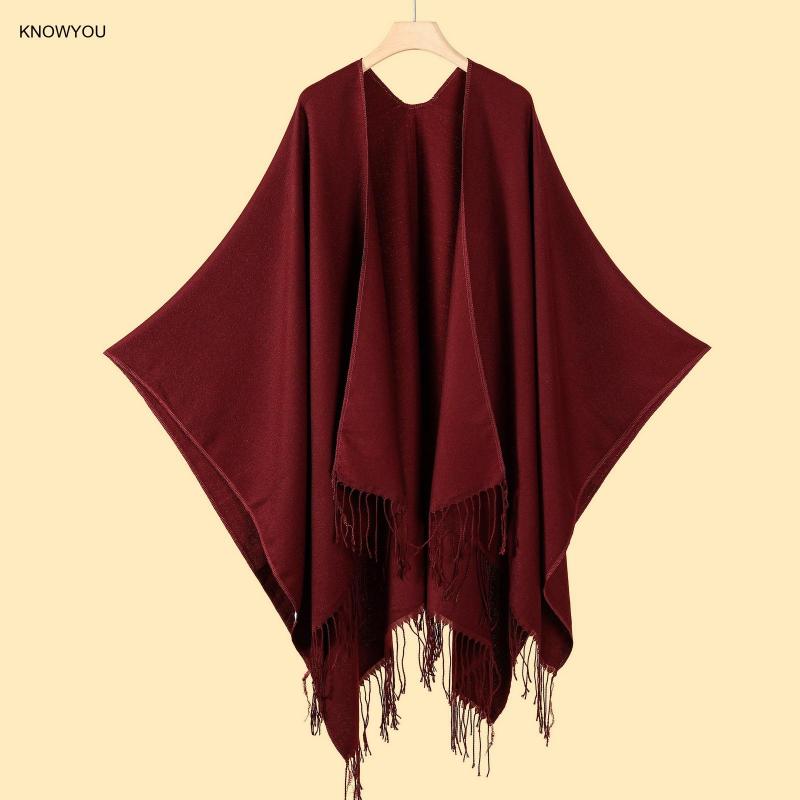 Ponco warna Solid pria wanita, - Muffler Men Wool ulasan dan harga