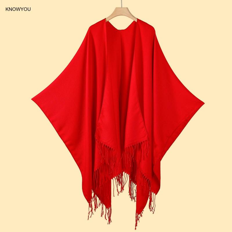 Ponco warna Solid pria wanita, - Muffler Men Wool ulasan dan harga