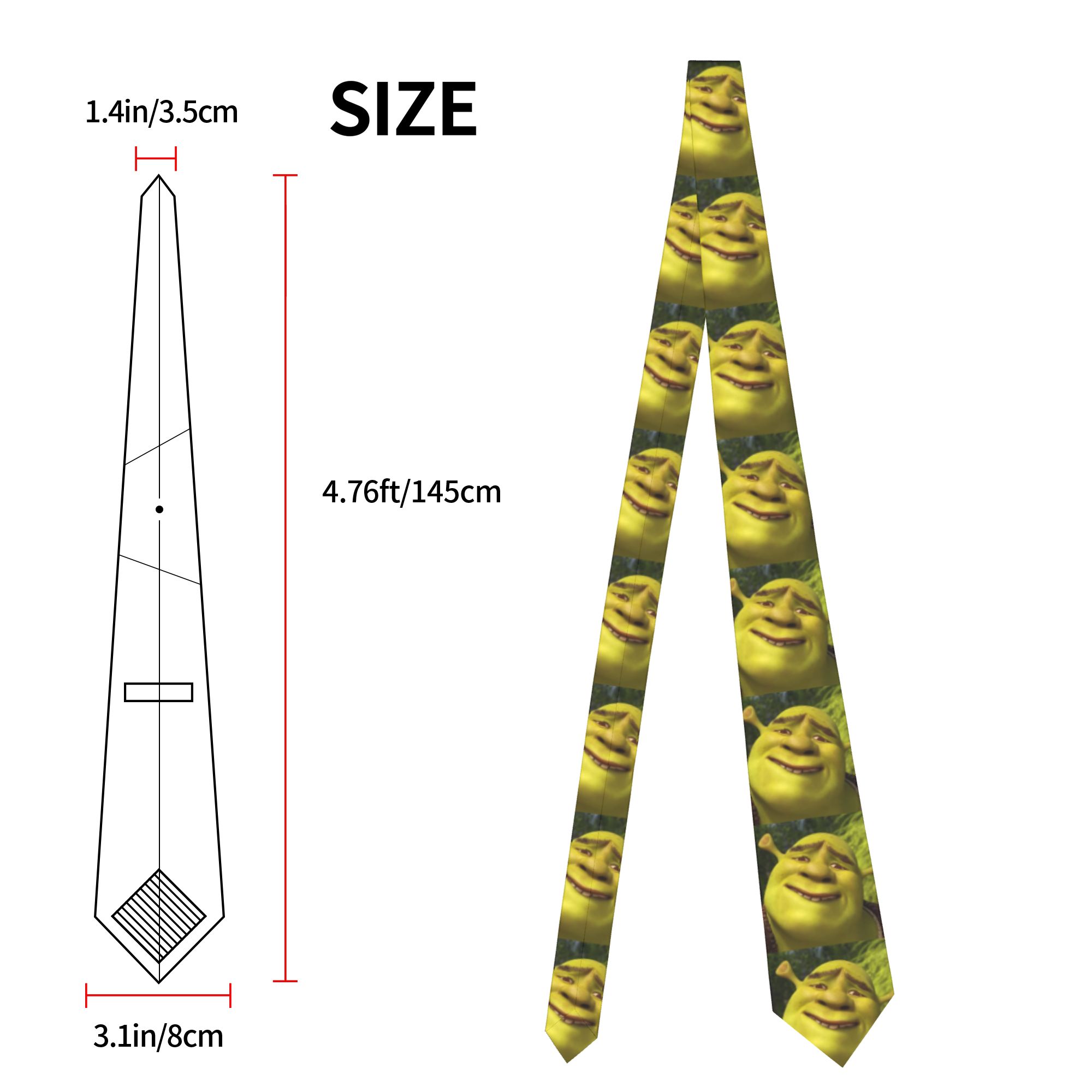 Dasi Anime Shrek Memes Pria Ba - Skinny Tie Men ulasan dan harga