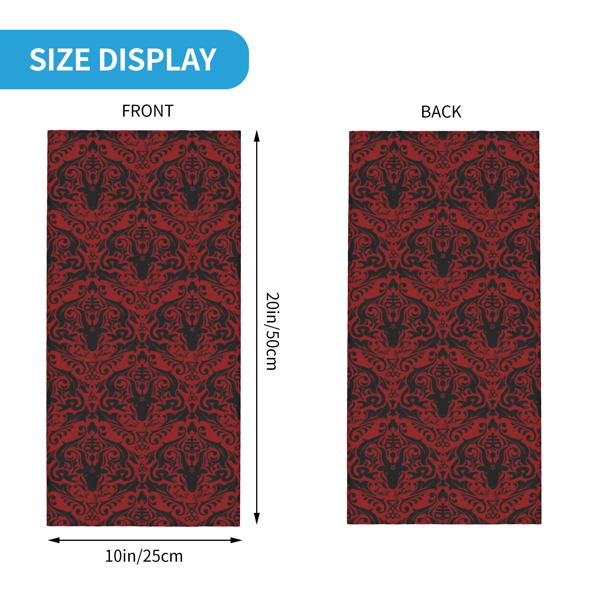 Bandana Leher Baphomet Damask  - Neck Warmer Tube ulasan dan harga