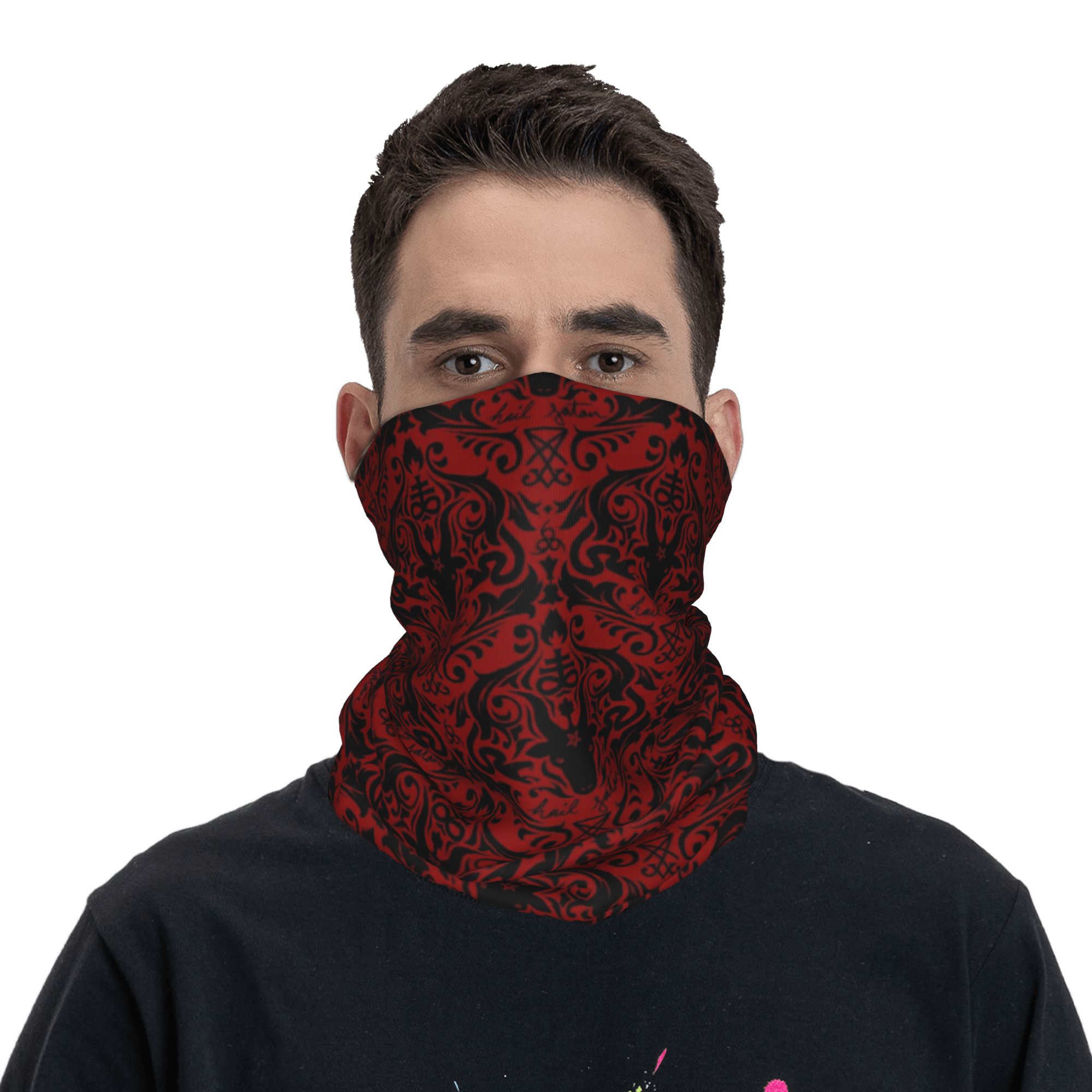 Bandana Leher Baphomet Damask  - Neck Warmer Tube ulasan dan harga