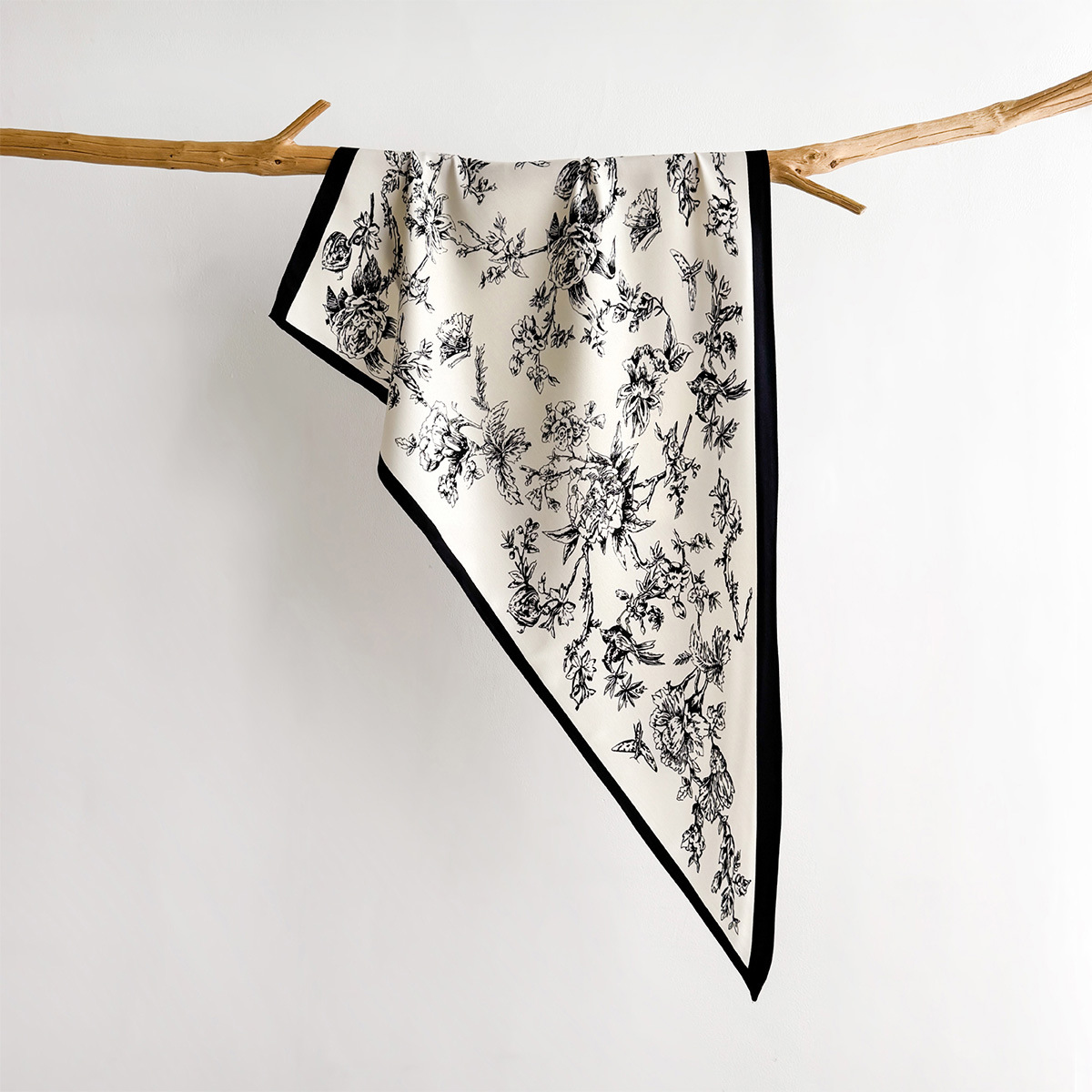 Syal Sutra Imitasi Satin Lembu - Scarf Silk Square ulasan dan harga