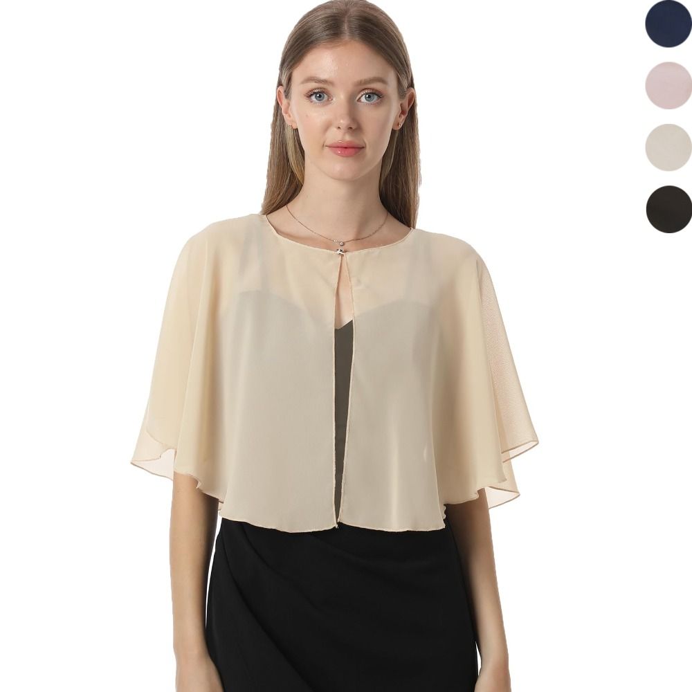 Capelet Chiffon Vintage Desain - Stole Wedding Shawl ulasan dan harga