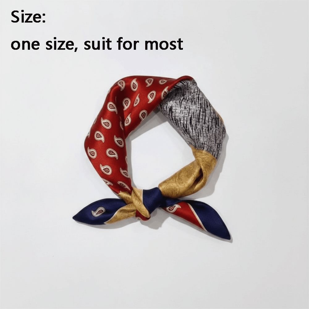Bahan Sutra Syal Persegi Motif - Scarf Silk Square ulasan dan harga