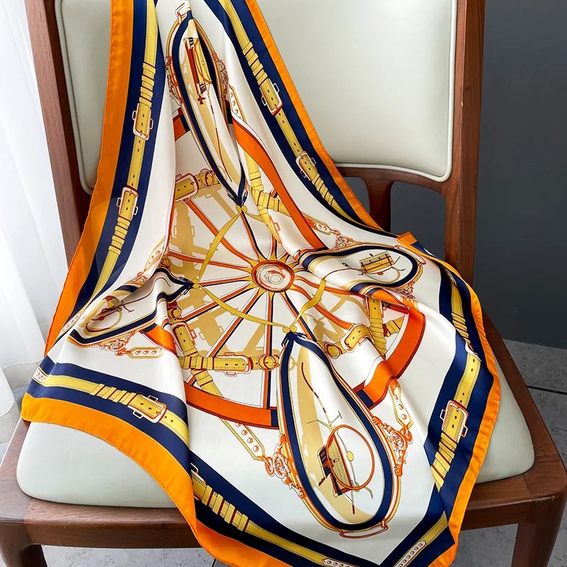 Syal Sutra Persegi Tipis Desai - Silk Neck Scarf ulasan dan harga