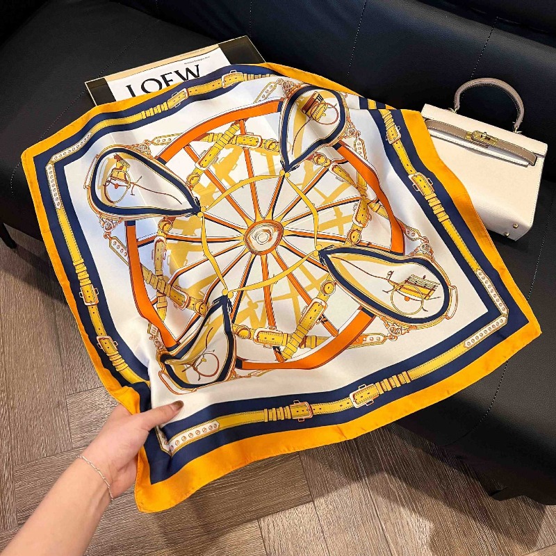 Syal Sutra Persegi Tipis Desai - Silk Neck Scarf ulasan dan harga