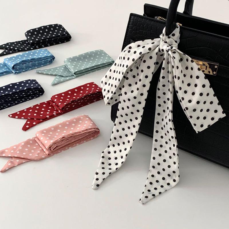 Syal Sutra Polkadot Modis, Aks - Head Wrap Turban ulasan dan harga