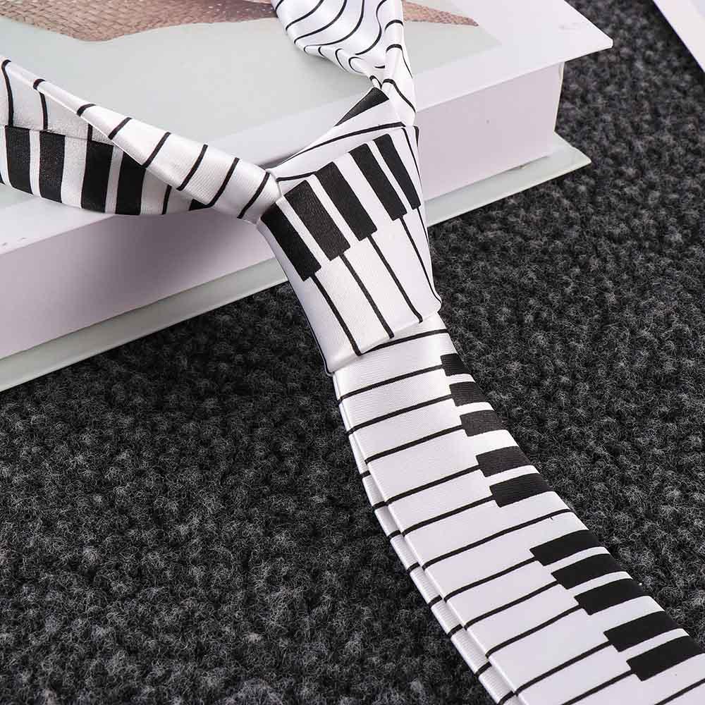 Dasi Pria Motif Keyboard Piano - Skinny Tie Men ulasan dan harga