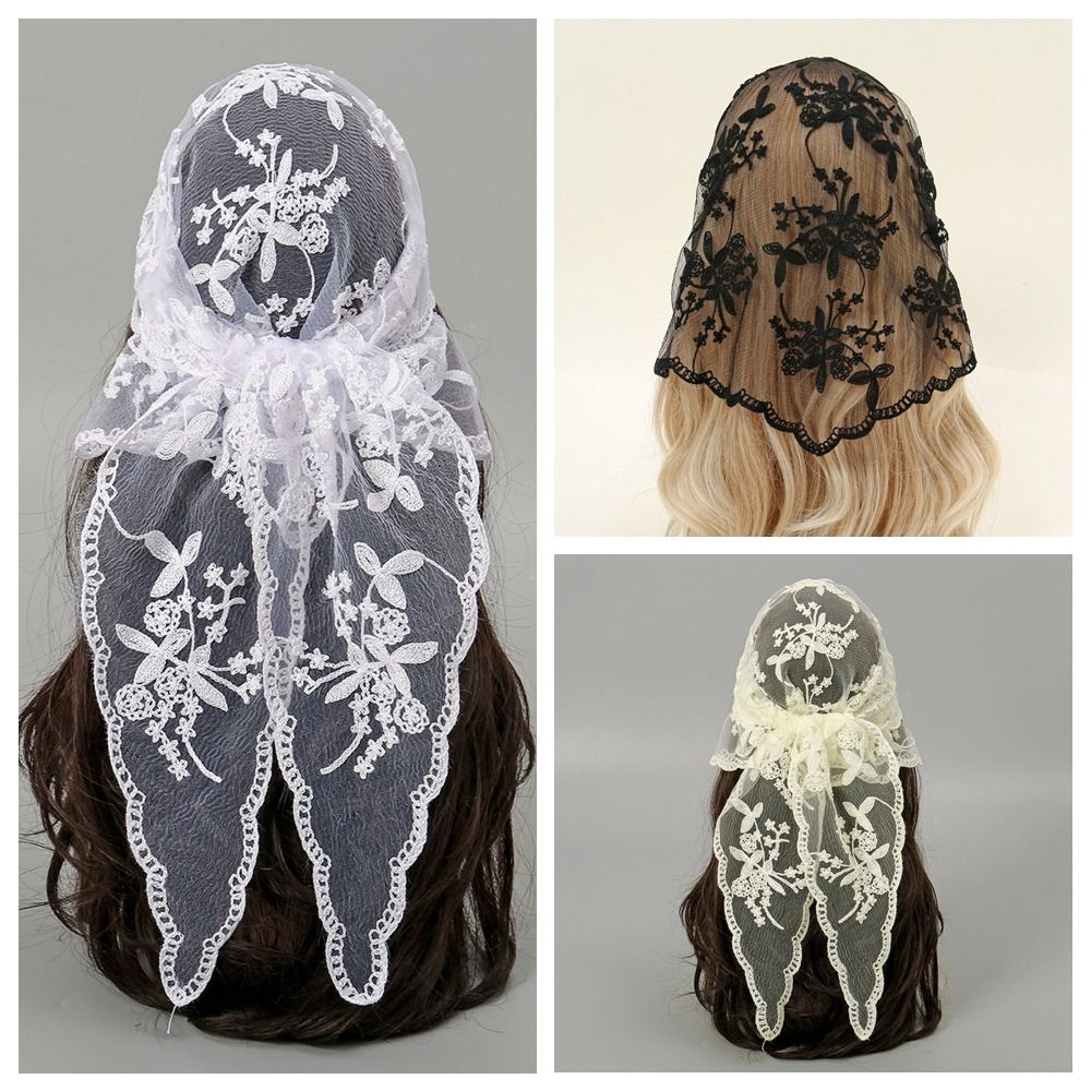 Syal Renda Elegan Bordir Beron - Bandana Cotton ulasan dan harga