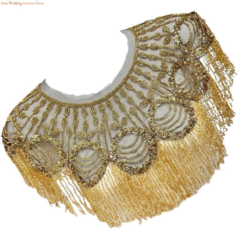G92D Bordir Payet Manik-manik  - Stole Wedding Shawl ulasan dan harga