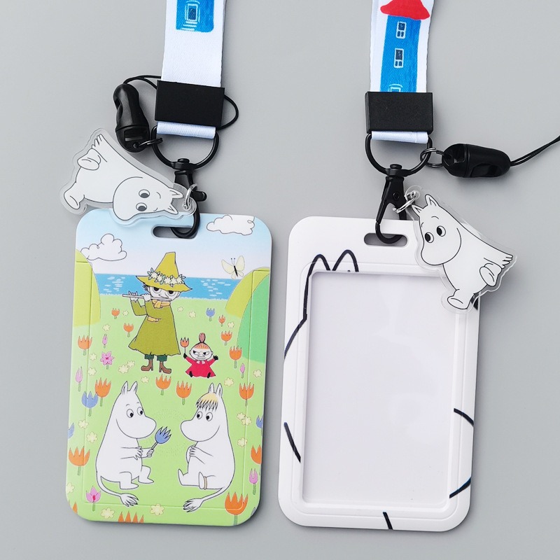 Tempat Kartu Keras Kartun Moom - Lanyard Badge Holder ulasan dan harga