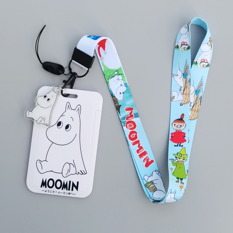 Tempat Kartu Keras Kartun Moom - Lanyard Badge Holder ulasan dan harga