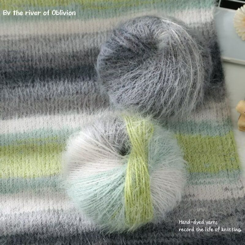 Benang Wol Mohair Gradasi, Pew - Woven Scarf Blanket ulasan dan harga
