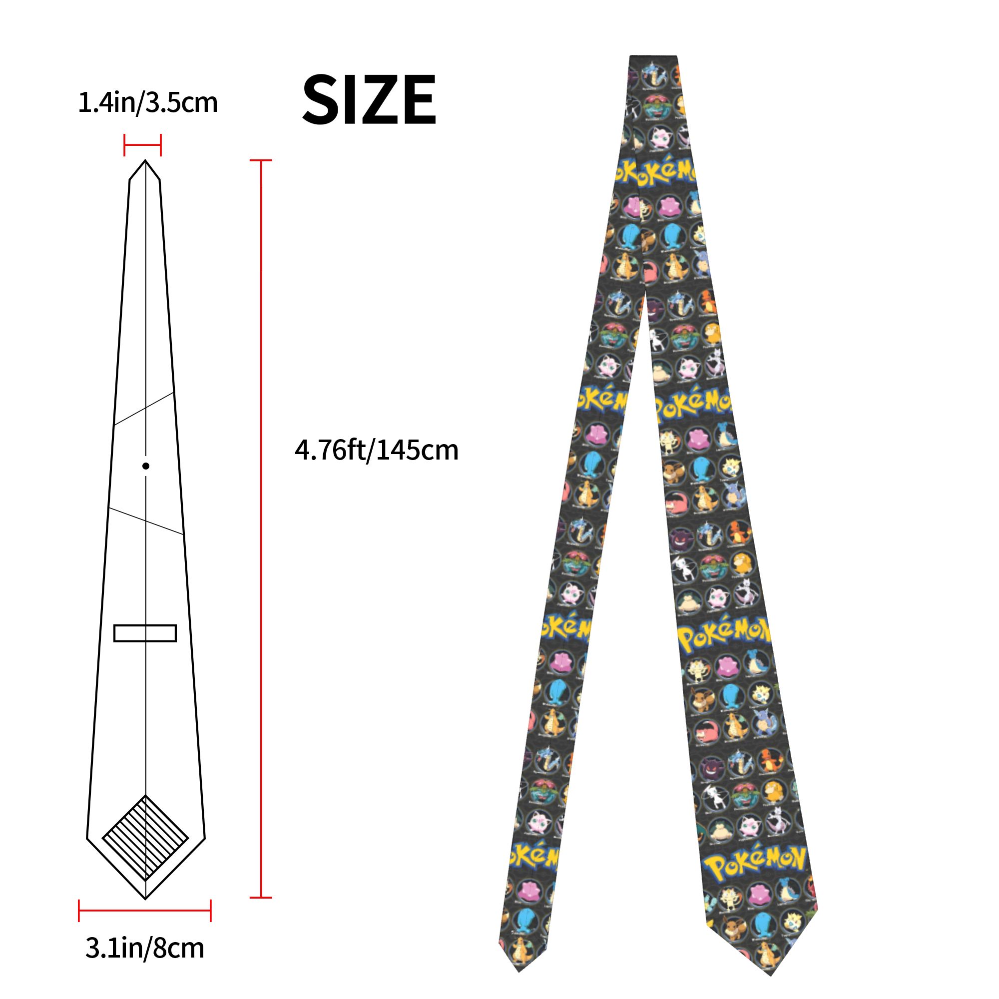 Dasi Karakter Pokemon Kartun P - Skinny Tie Men ulasan dan harga