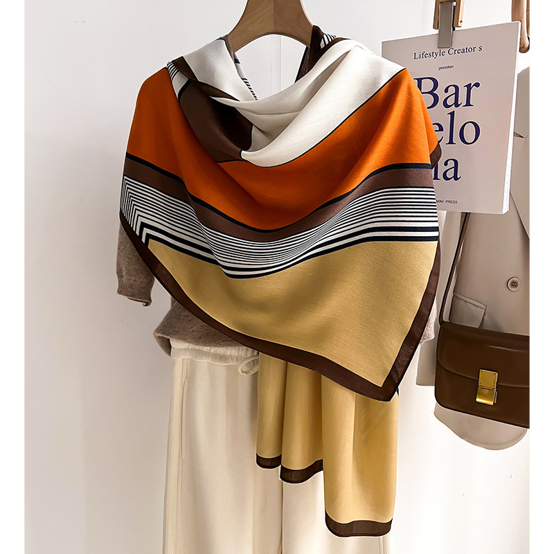 Syal merek mewah wol selendang - Pashmina Wrap Large ulasan dan harga