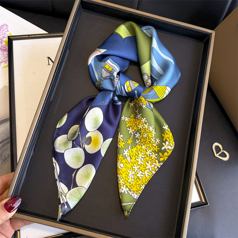Syal Sutra Persegi Motif Balon - Scarf Silk Square ulasan dan harga
