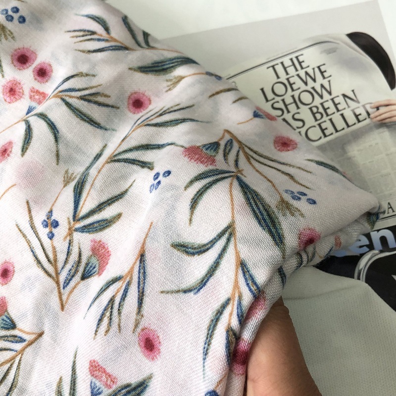 Syal motif bunga wanita merek  - Bandana Cotton ulasan dan harga