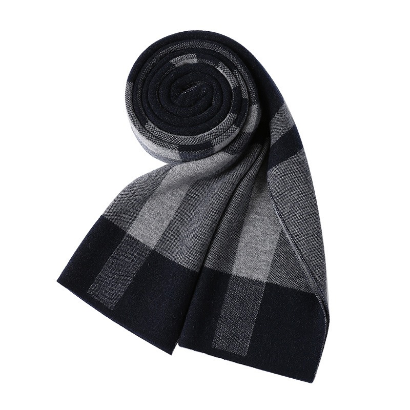 Syal Mewah Pria Musim Dingin S - Muffler Men Wool ulasan dan harga