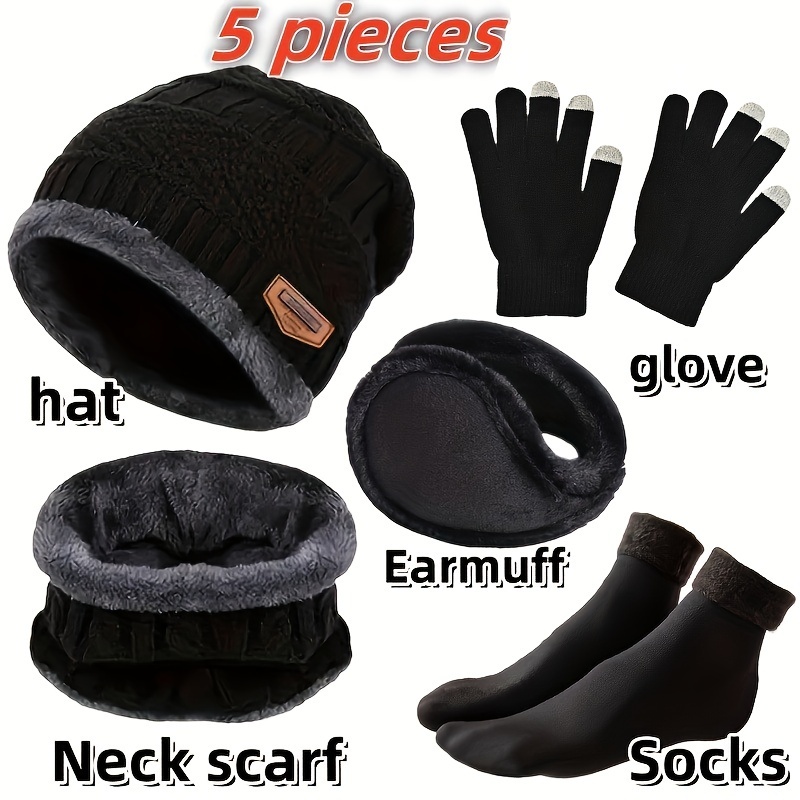 Topi musim dingin pria, syal m - Muffler Men Wool ulasan dan harga