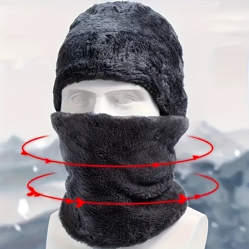Topi musim dingin pria, syal m - Muffler Men Wool ulasan dan harga