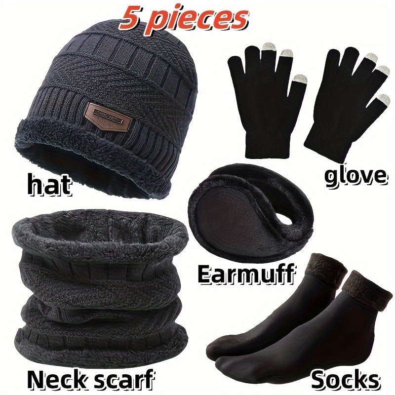 Topi musim dingin pria, syal m - Muffler Men Wool ulasan dan harga