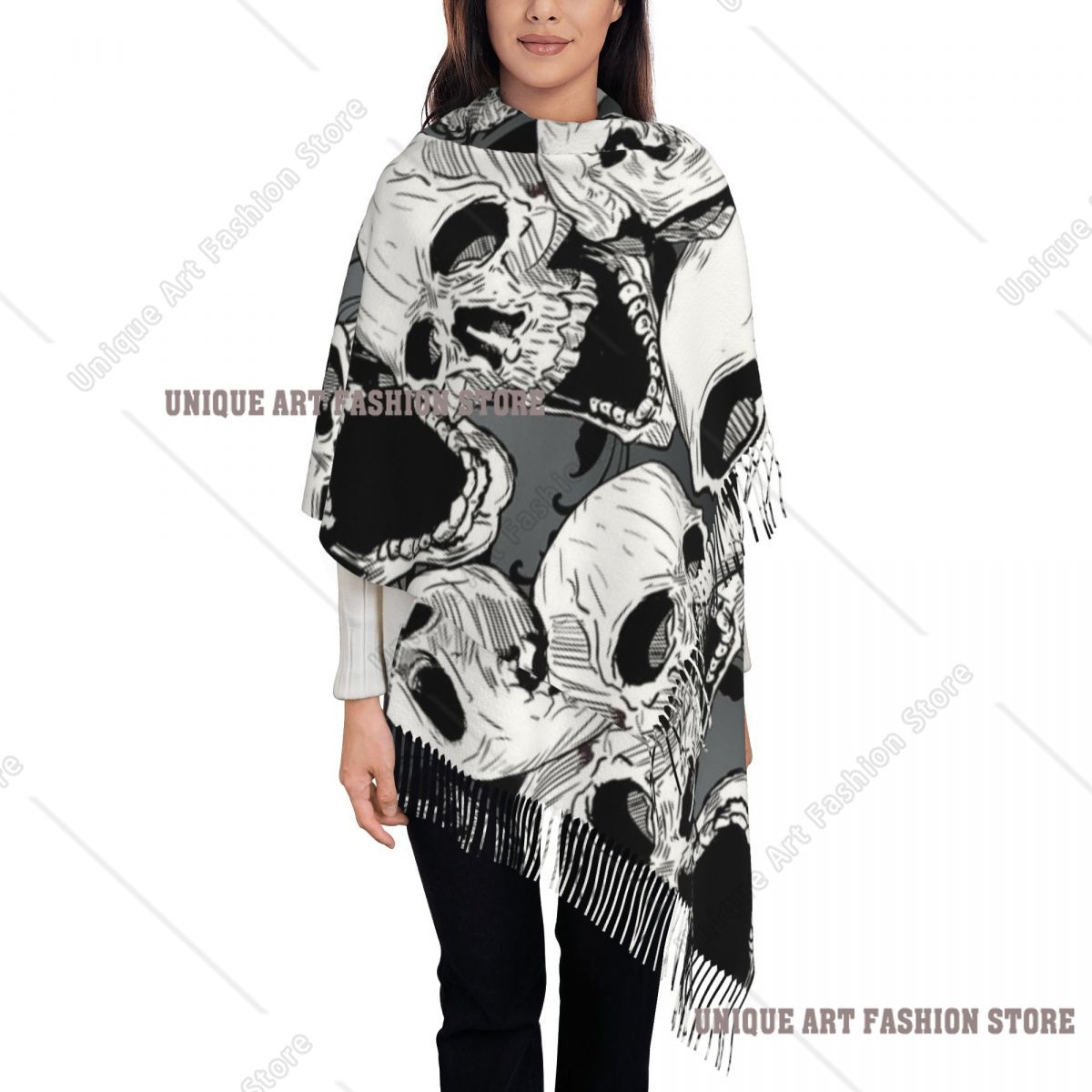 Selendang Rumbai Wanita Motif  - Pashmina Wrap Large ulasan dan harga