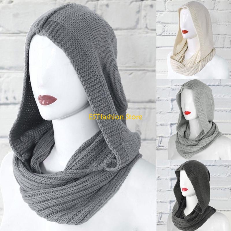 Y5GC Tudung Rajut Musim Dingin - Infinity Scarf Knit ulasan dan harga