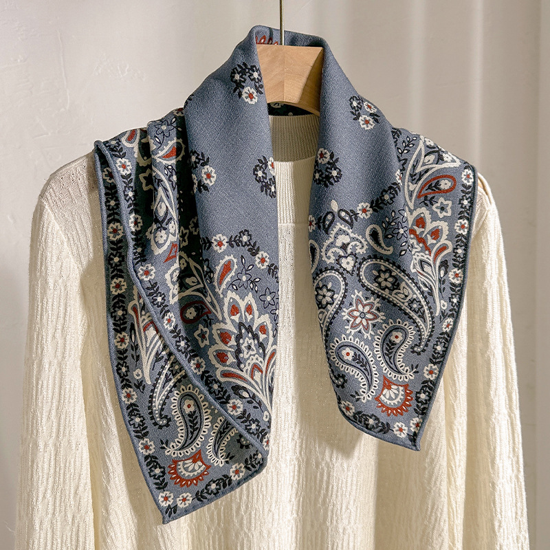 Syal Wanita 70% Wol 30% Sutra  - Ascot Neck Scarf ulasan dan harga