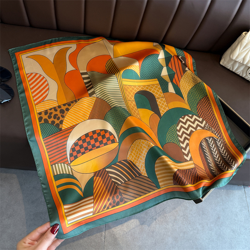 Syal Segi Empat Sutra Motif Ge - Scarf Silk Square ulasan dan harga