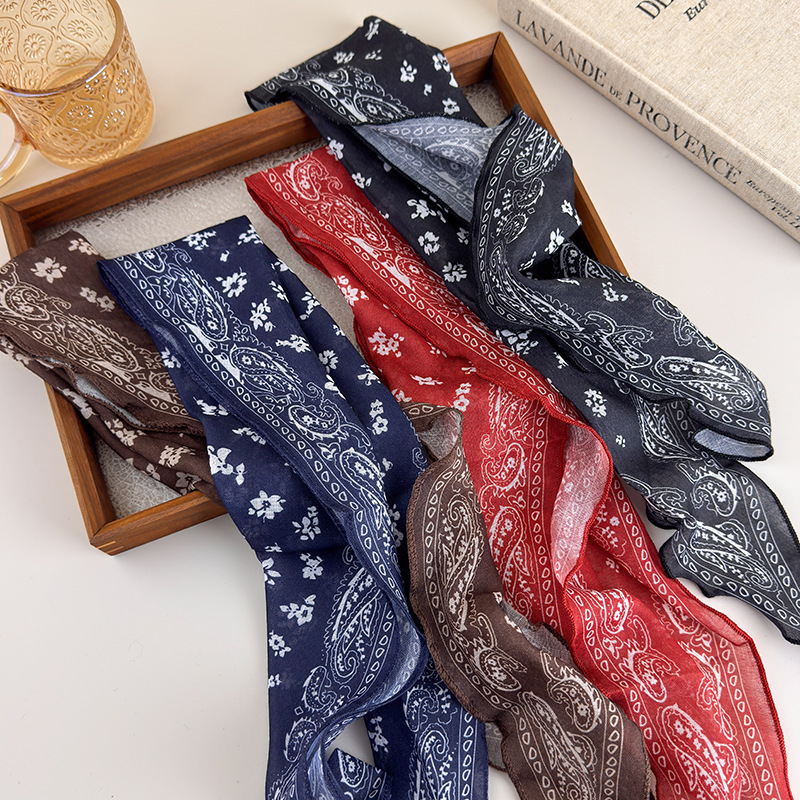 Syal Sutra Merah Vintage untuk - Ascot Neck Scarf ulasan dan harga