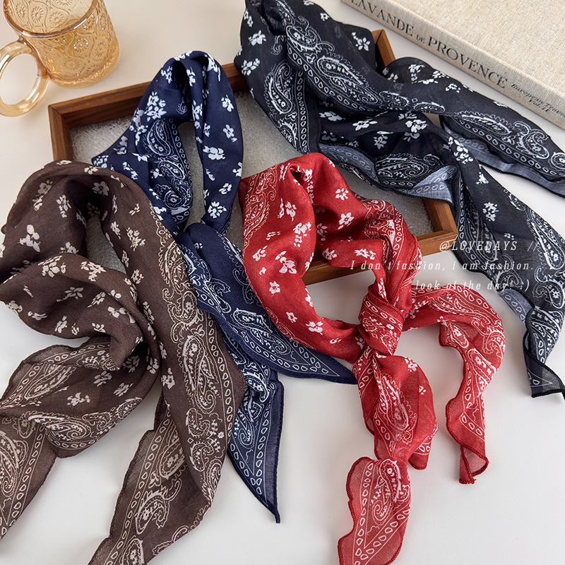 Syal Sutra Merah Vintage untuk - Ascot Neck Scarf ulasan dan harga