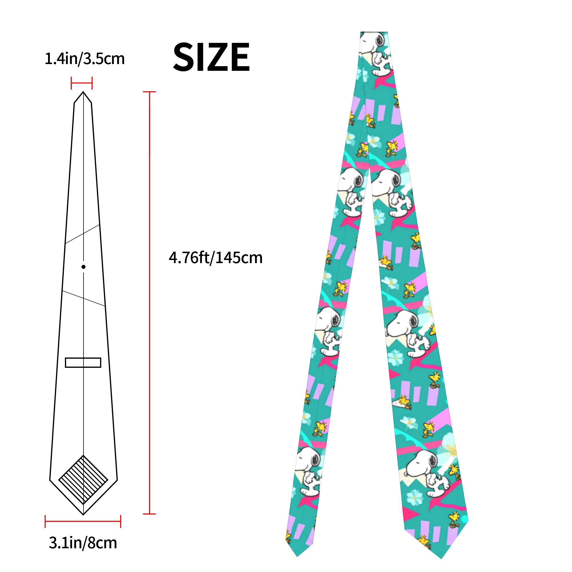 Snoopys Playful Ensemble Neckt - Skinny Tie Men ulasan dan harga