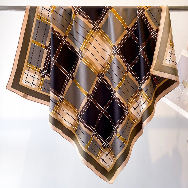 Syal persegi sutra twill motif - Face Scarf Mask ulasan dan harga