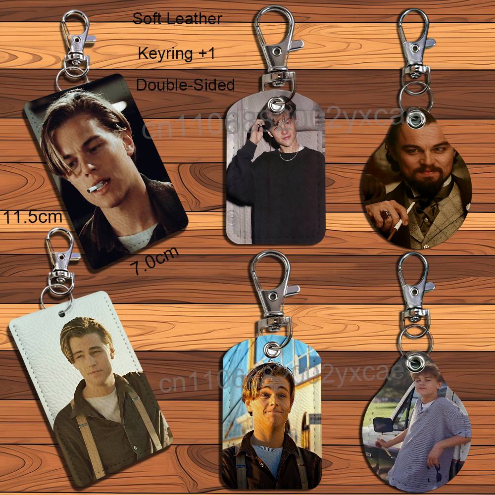 Leonardo DiCaprio Leather Keyc - Lanyard Badge Holder ulasan dan harga