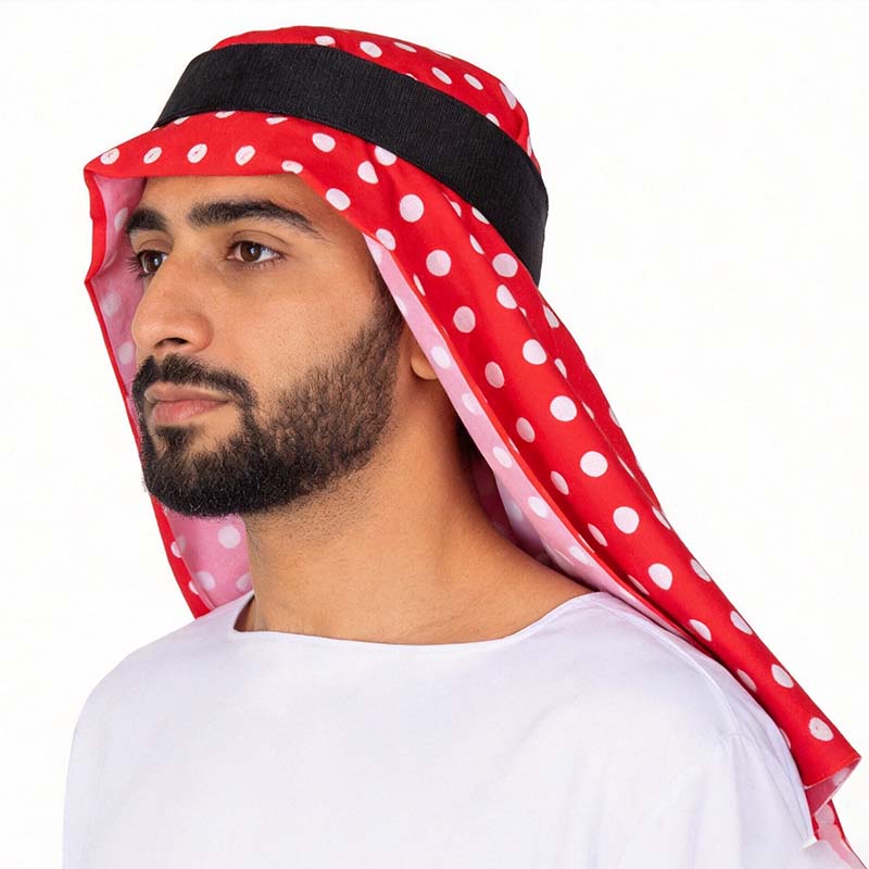 Kostum Tradisional Arab Jubah  - Ascot Neck Scarf ulasan dan harga