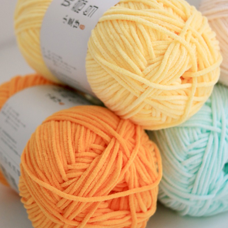 50G/Rol 3Mm Benang Chenille Ti - Woven Scarf Blanket ulasan dan harga