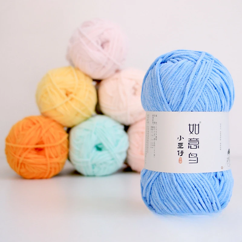 50G/Rol 3Mm Benang Chenille Ti - Woven Scarf Blanket ulasan dan harga