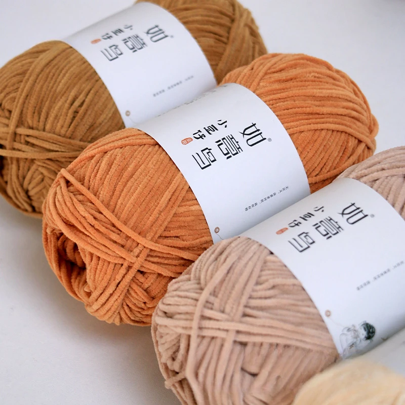 50G/Rol 3Mm Benang Chenille Ti - Woven Scarf Blanket ulasan dan harga